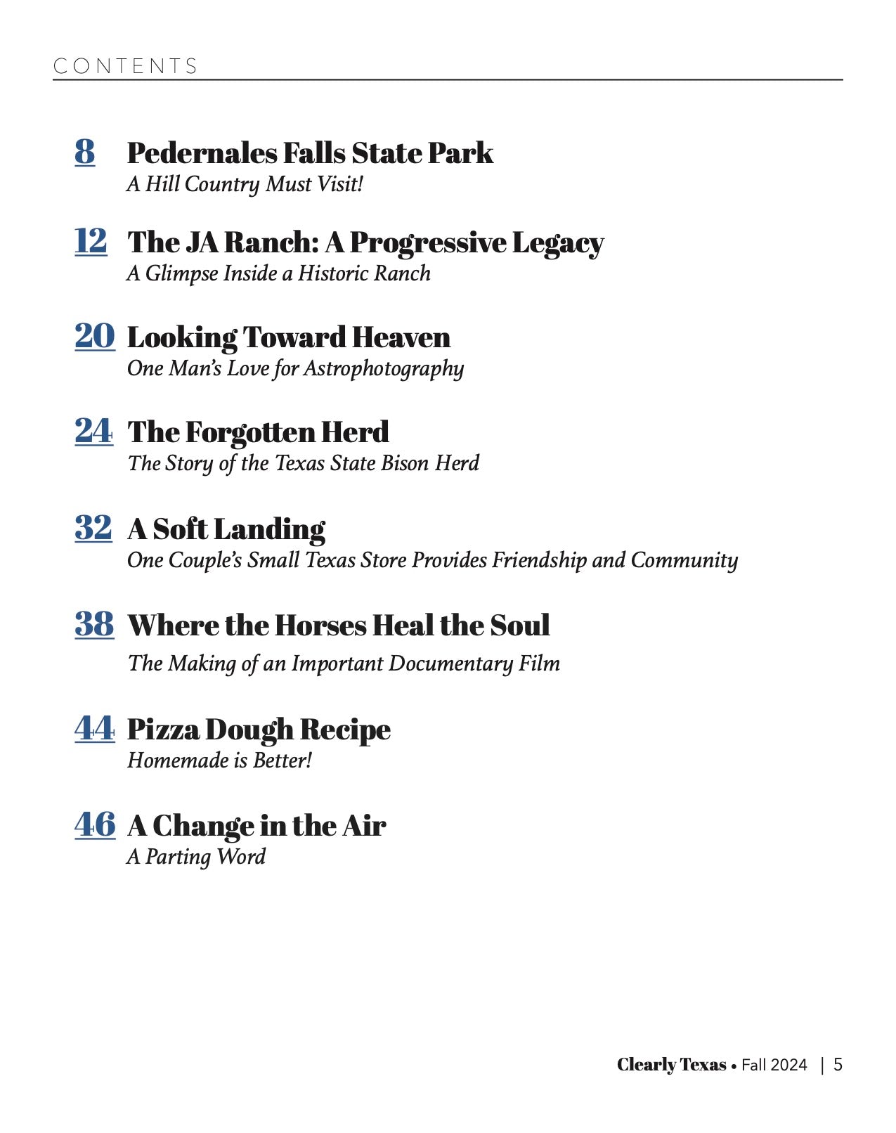 Clearly Texas Magazine - Fall 2024