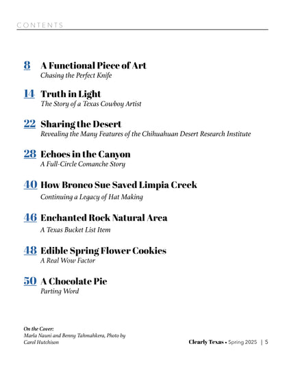 [NEW!] Clearly Texas Magazine - Spring 2025